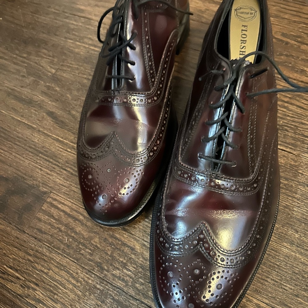 Florsheim Men's Rich Burgundy Brogue Derbys